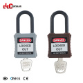 chinese electric insulation colourful abs master key security safety square padlock